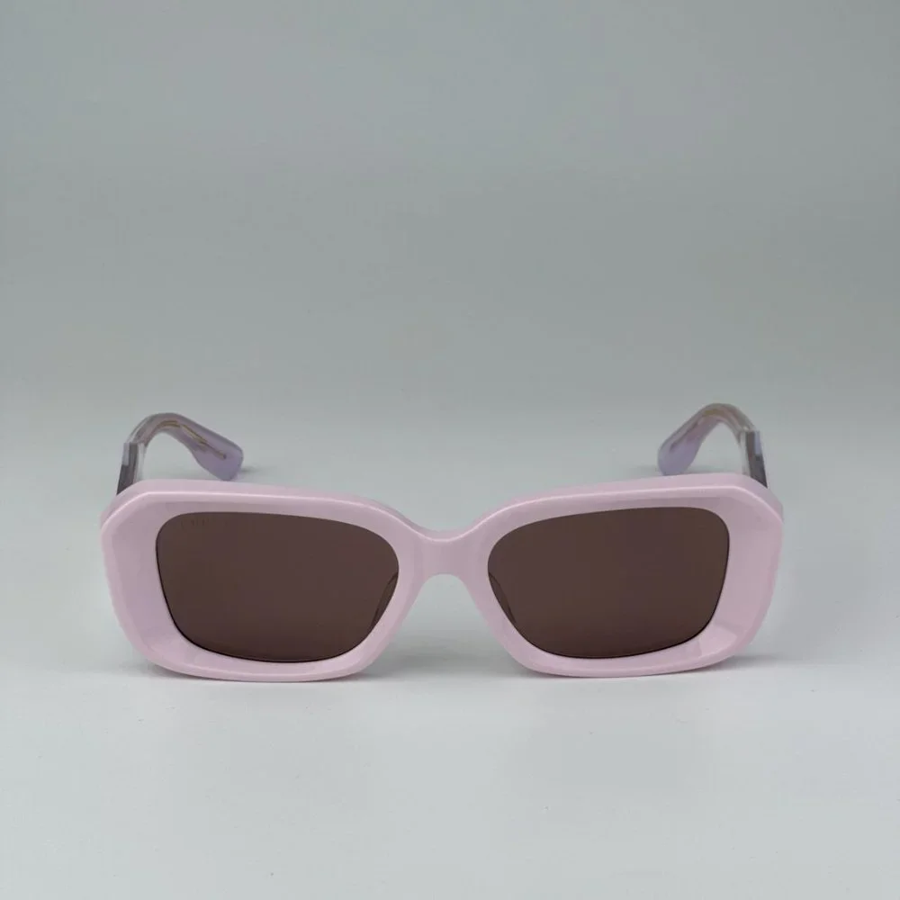 Gucci GG1531SK 003 BRAND NEW Sunglasses Pink Brown Unisex Rectangle